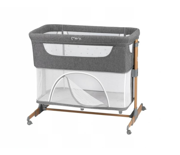 MoMi Smart Bed łóżeczko dostawne 4w1 szare - 1027759 - zdjęcie 2